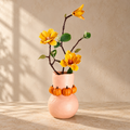 Pumpkin Vase, Handmade Clay Decor