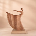 Woman in the Wind – Handmade Wooden Ballet Dancer Sculpture