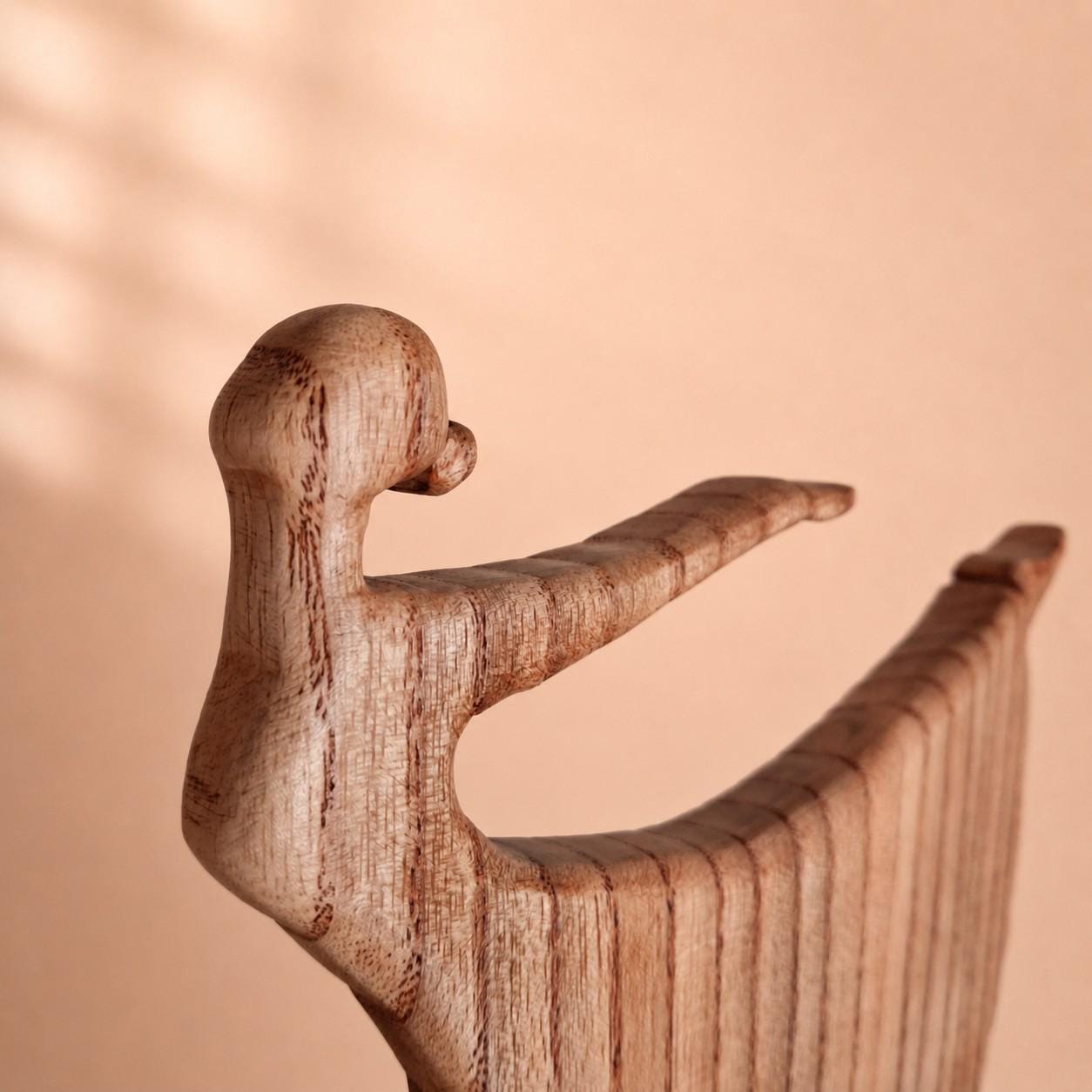 Woman in the Wind – Handmade Wooden Ballet Dancer Sculpture
