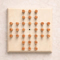 Wooden Peg Solitaire – Handmade Strategy Board Game in Natural Wood