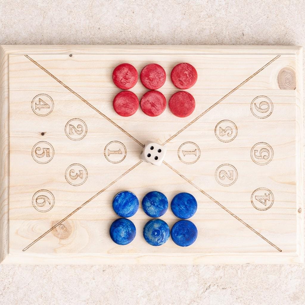 Numerical Triangle Wooden Game