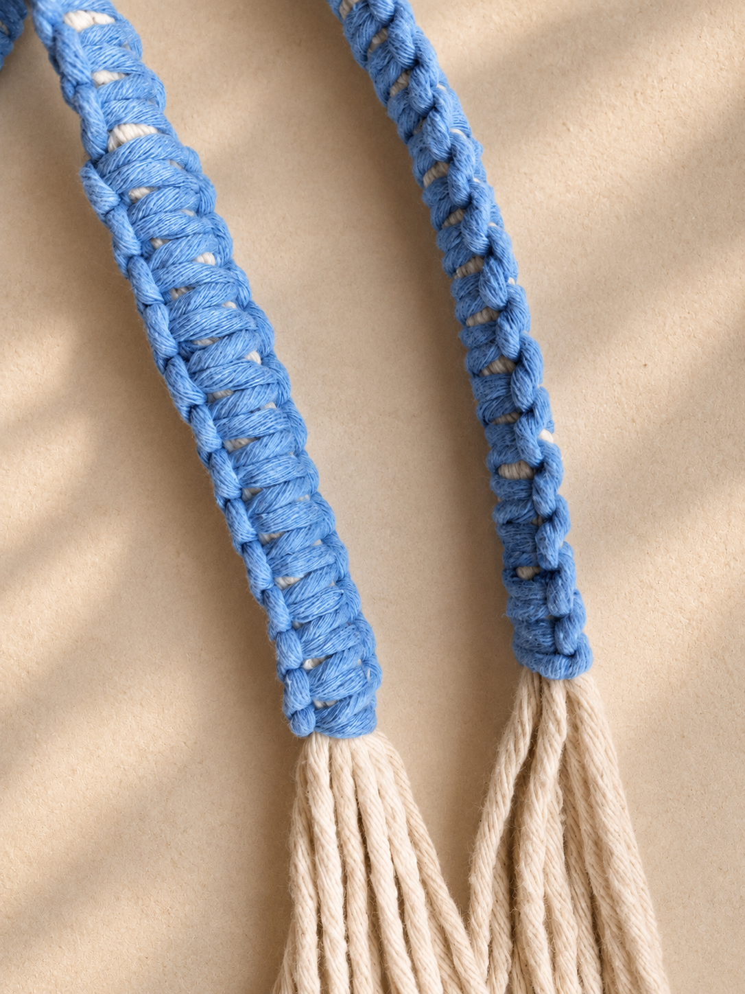 Open Weave Macrame Shoulder Bag, Handmade Cotton Tote