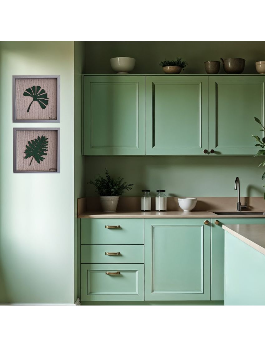 Conjunto Tropical Monstera e Leque Sagrado